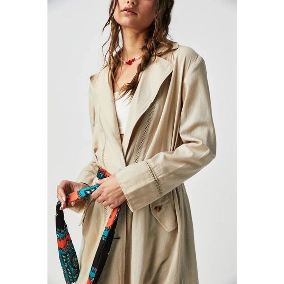 Free People Rory Duster Size M. B-9 - Picture 2 of 7